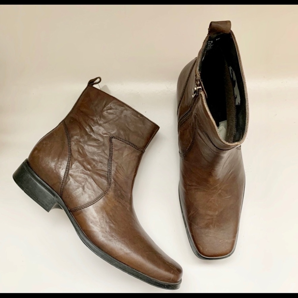 Rockport | Brown Toloni Boot Side Zip Sz. 9M